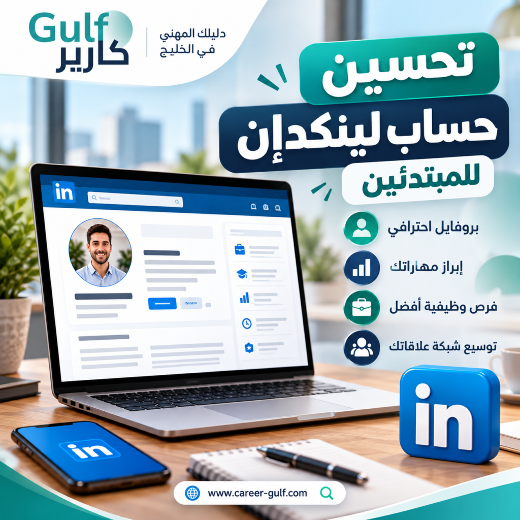 تحسين حساب لينكدإن للمبتدئين | تطوير بروفايل LinkedIn احترافي