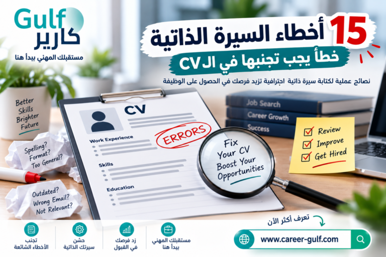 أخطاء السيرة الذاتية: 15 خطأ يجب تجنبها في الـCV